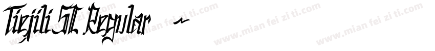 Tiejili SC Regular样品字体转换